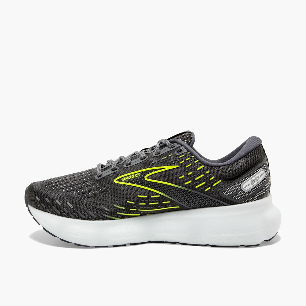 Chaussures Running Route Brooks Glycerin 20 Noir Grise Marron Femme | FCW-4424487